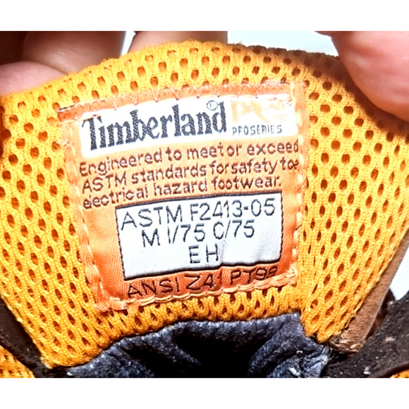 Timberland PRO Series TITAN Size 12M Men Boot Steel Toes Anti Fatigue Brown - Picture 5 of 8